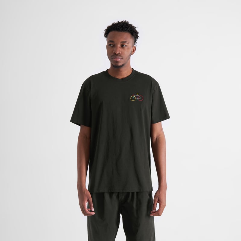 T-shirt Stockholm Small Paper Cut Bike Black