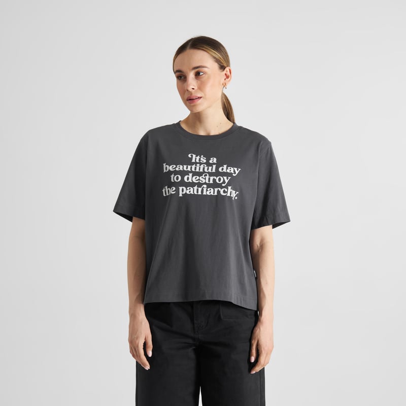 T-shirt Vadstena Beautiful Day Charcoal