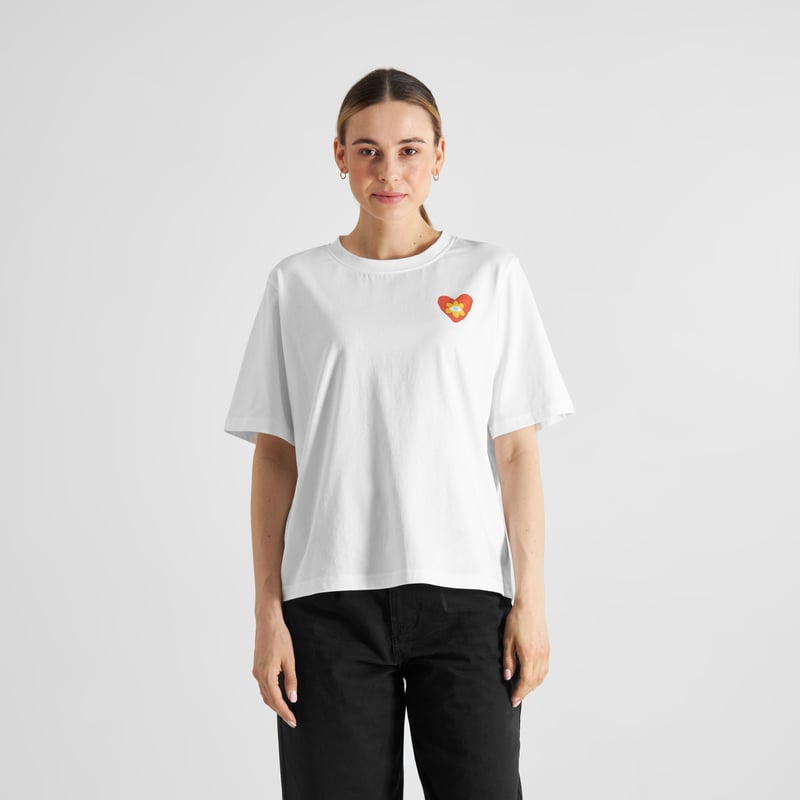 T-shirt Vadstena Good Vibes White
