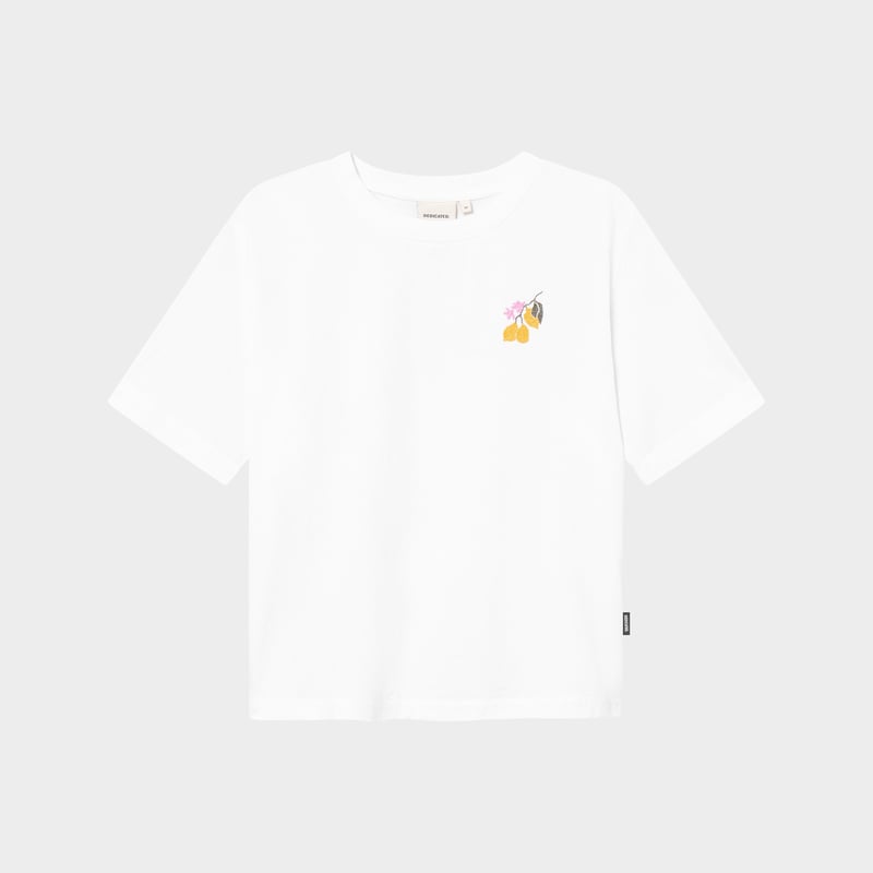T-shirt Vadstena Lemon Branch White