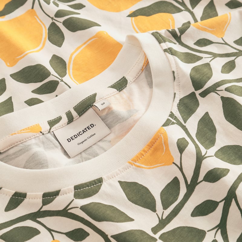 T-shirt Vadstena Lemon Branches White
