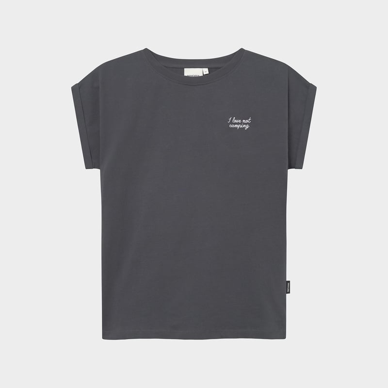 T-shirt Visby Love Not Camping Charcoal