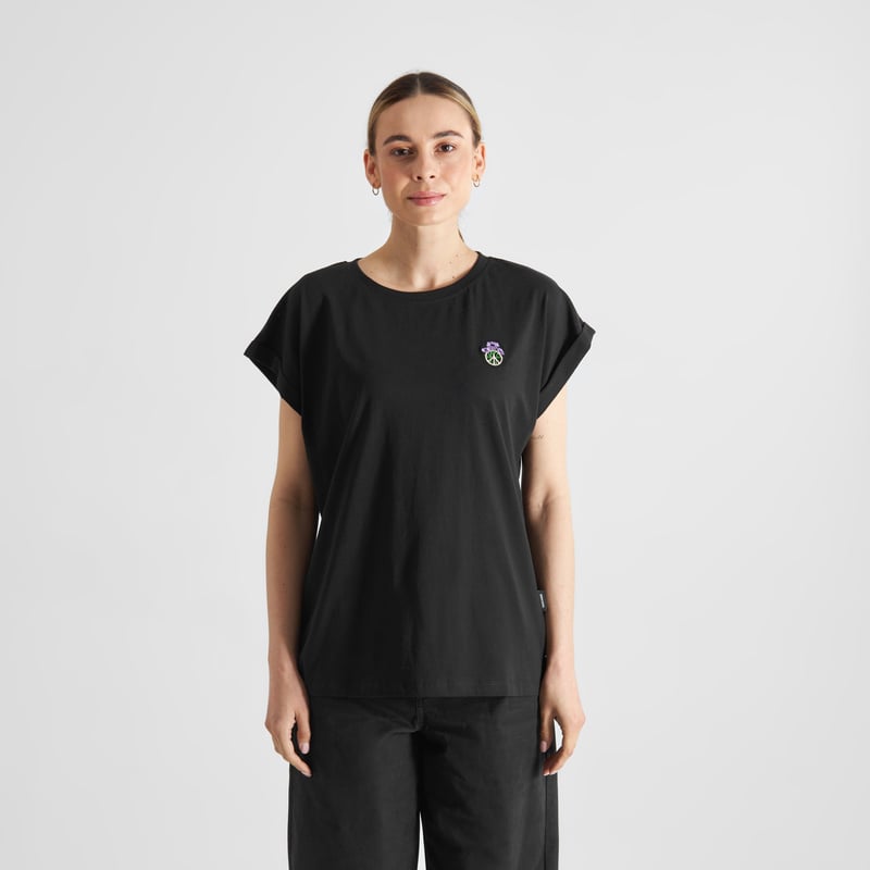T-shirt Visby Peace Bloom Black
