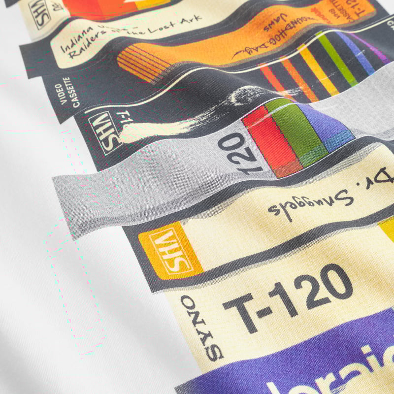 T-shirt Stockholm Video Retro White