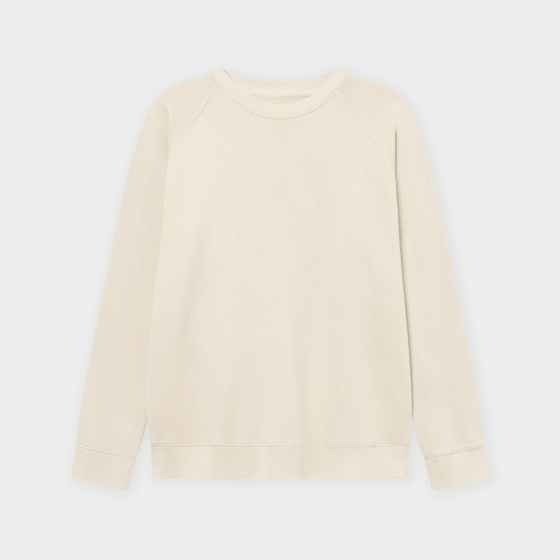 Sweatshirt Malmoe Base Oat White
