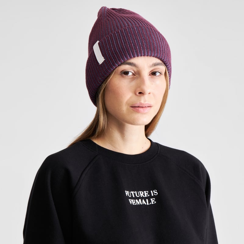 Beanie Narvik Brioche Fig Red/Heron Blue