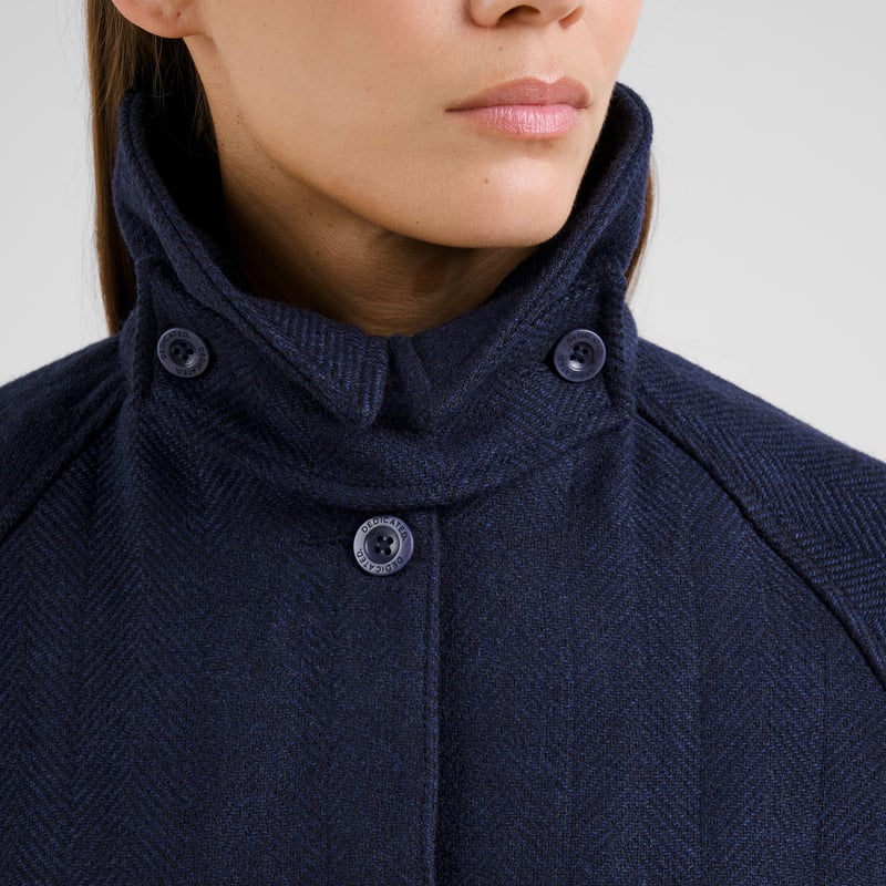 Wool Jacket Nabben Herringbone Navy