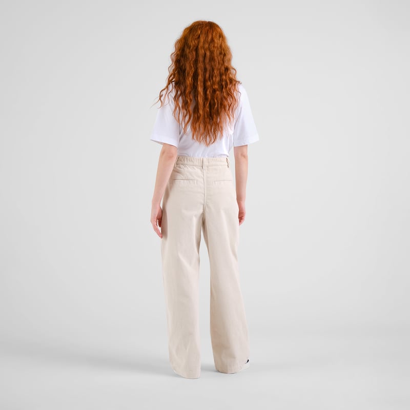 Pants Vickleby Corduroy Oat White