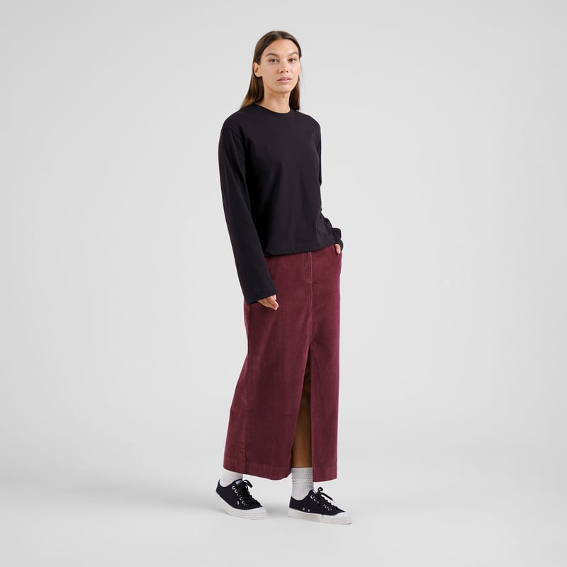 Skirt Finsta Corduroy Fig Red