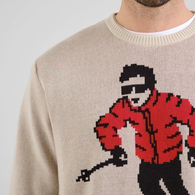 Sweater Mora Fallen Skier Oat White