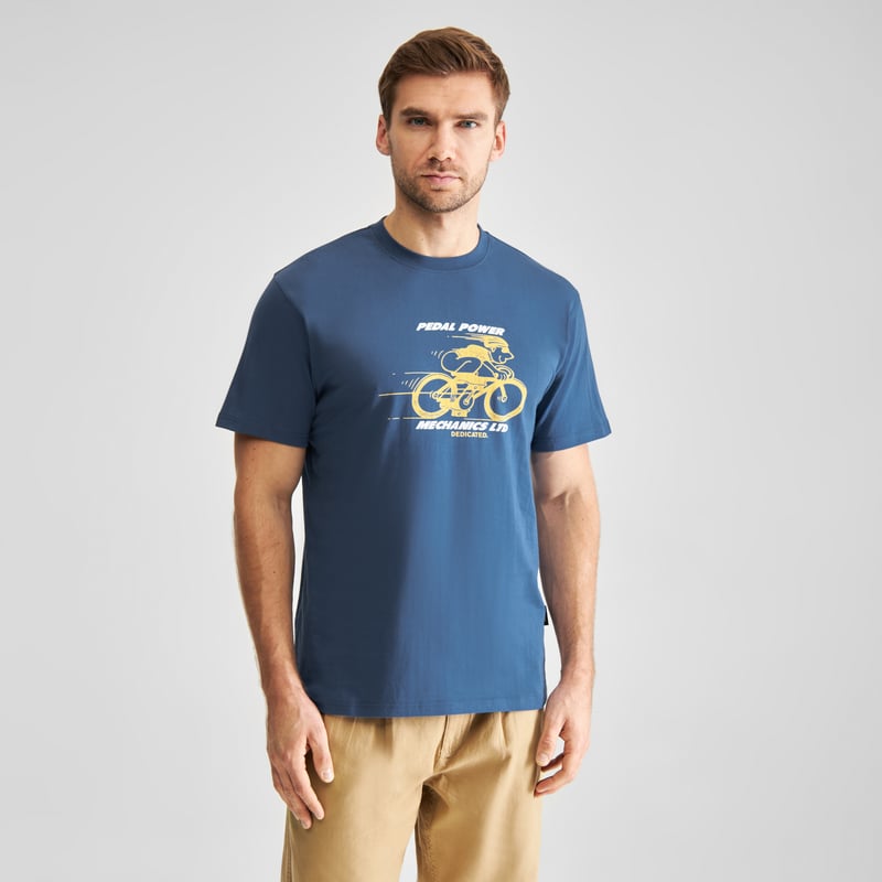 T-shirt Stockholm Pedal Power True Blue