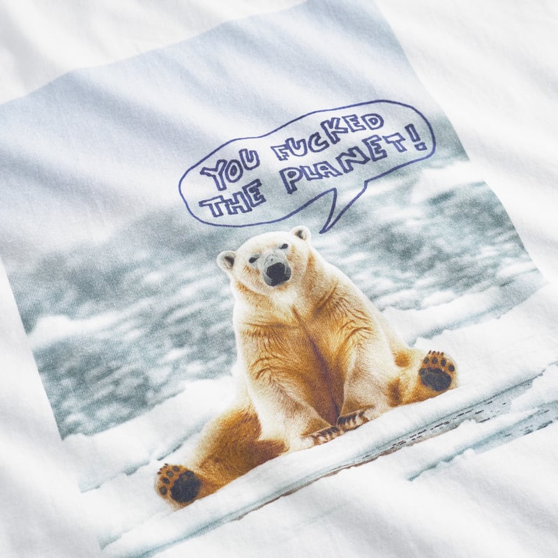 T-shirt Stockholm Polar Bear Fucked White