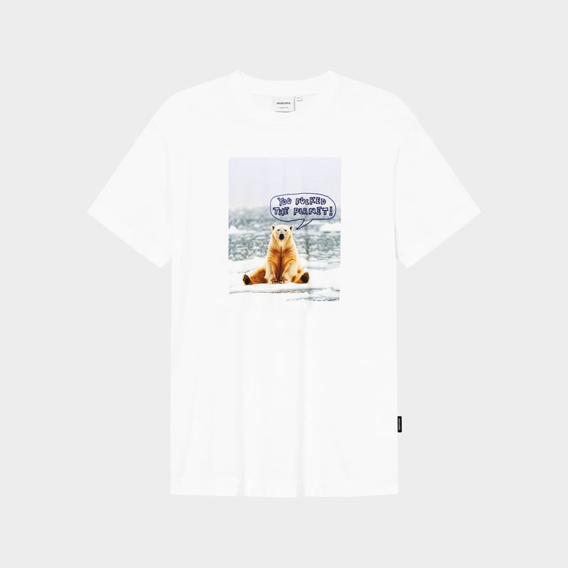 T-shirt Stockholm Polar Bear Fucked White