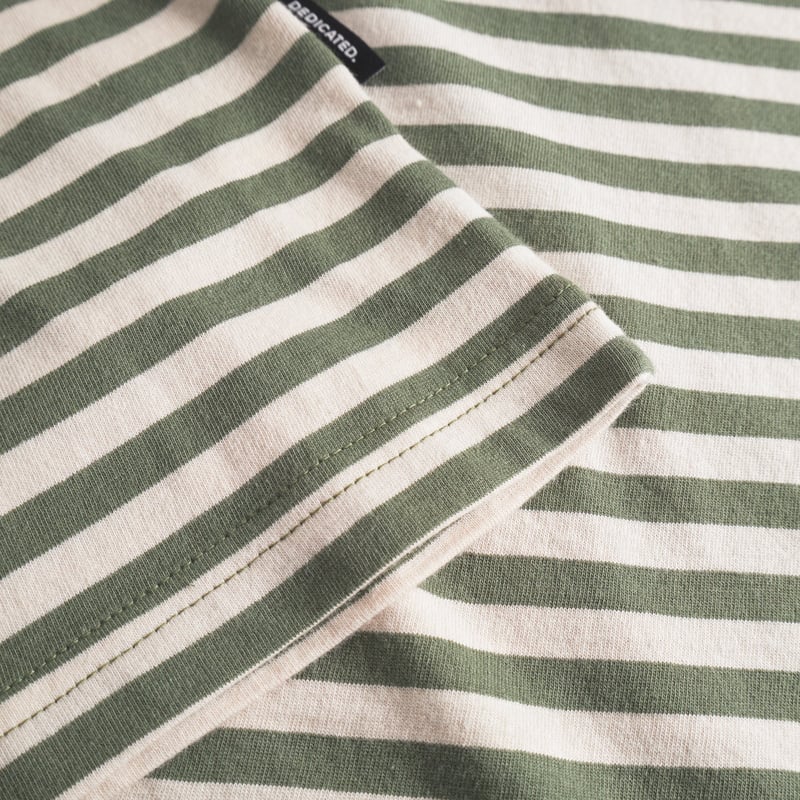 T-shirt Stockholm Stripes Leaf Green