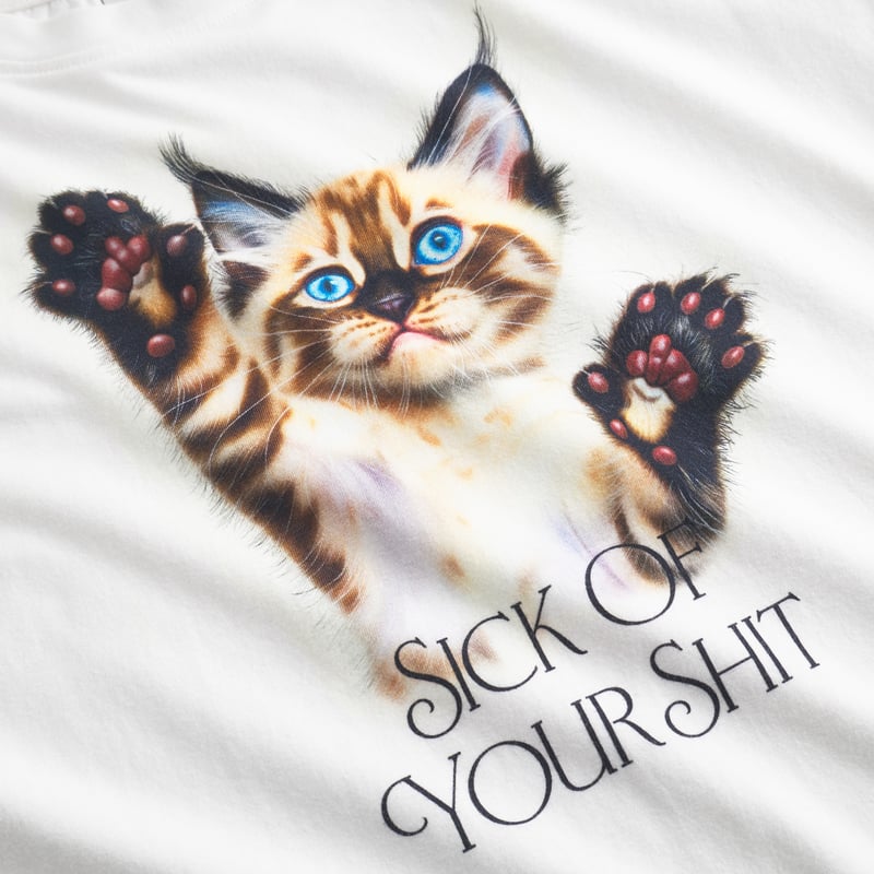 T-shirt Vadstena Sick of Your White
