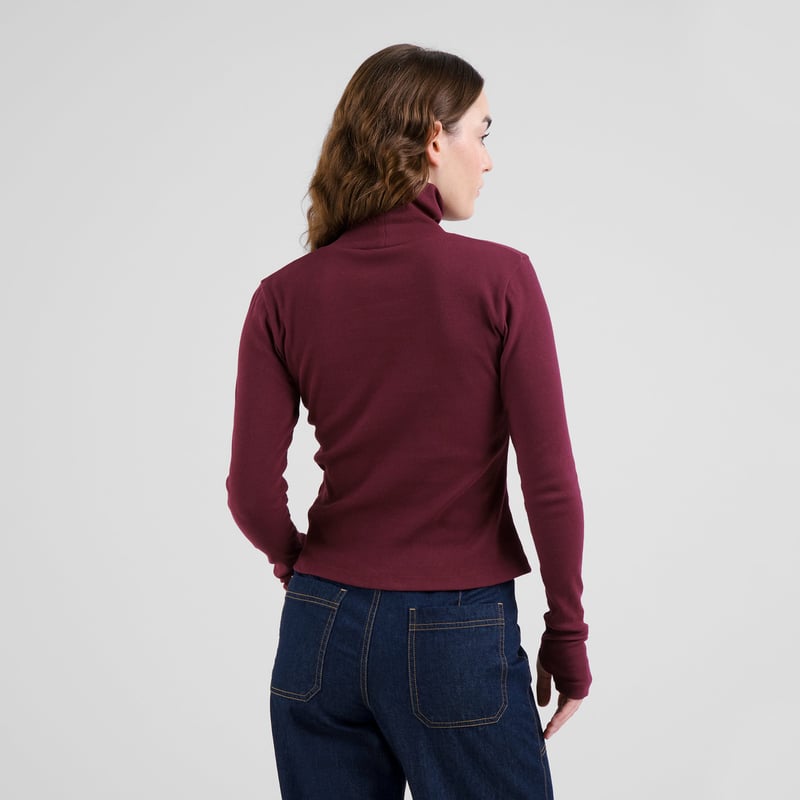 Rib Top Malma Fig Red