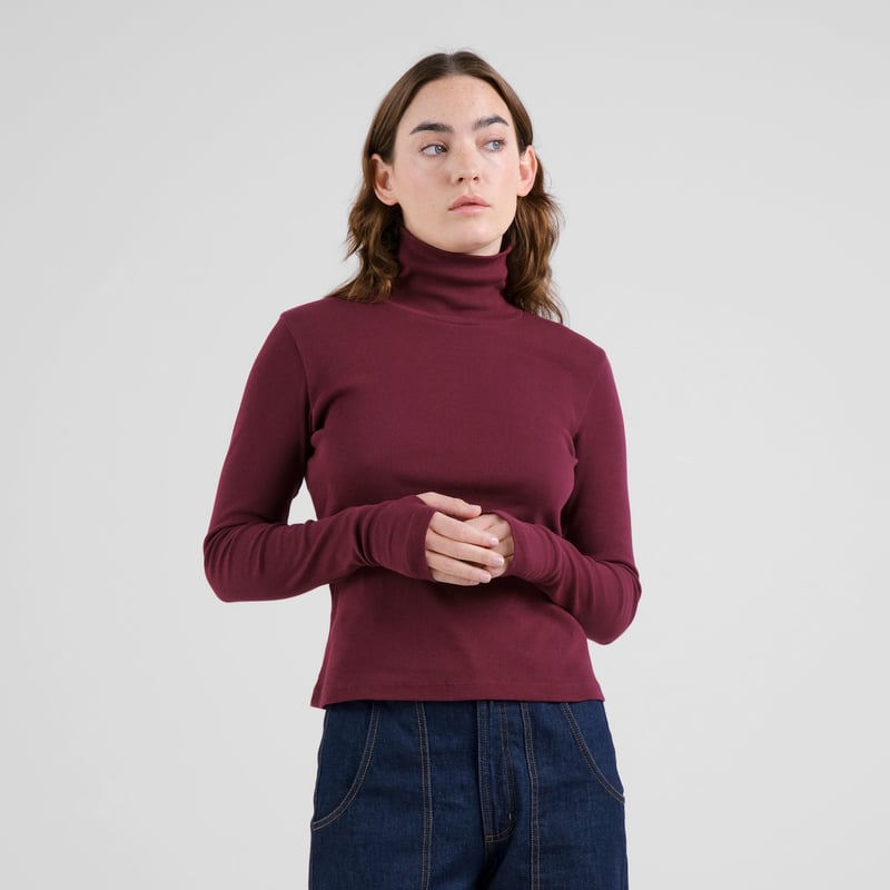 Rib Top Malma Fig Red