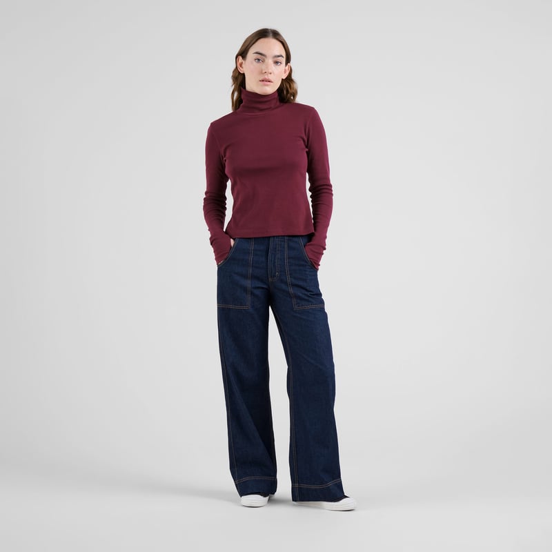 Rib Top Malma Fig Red