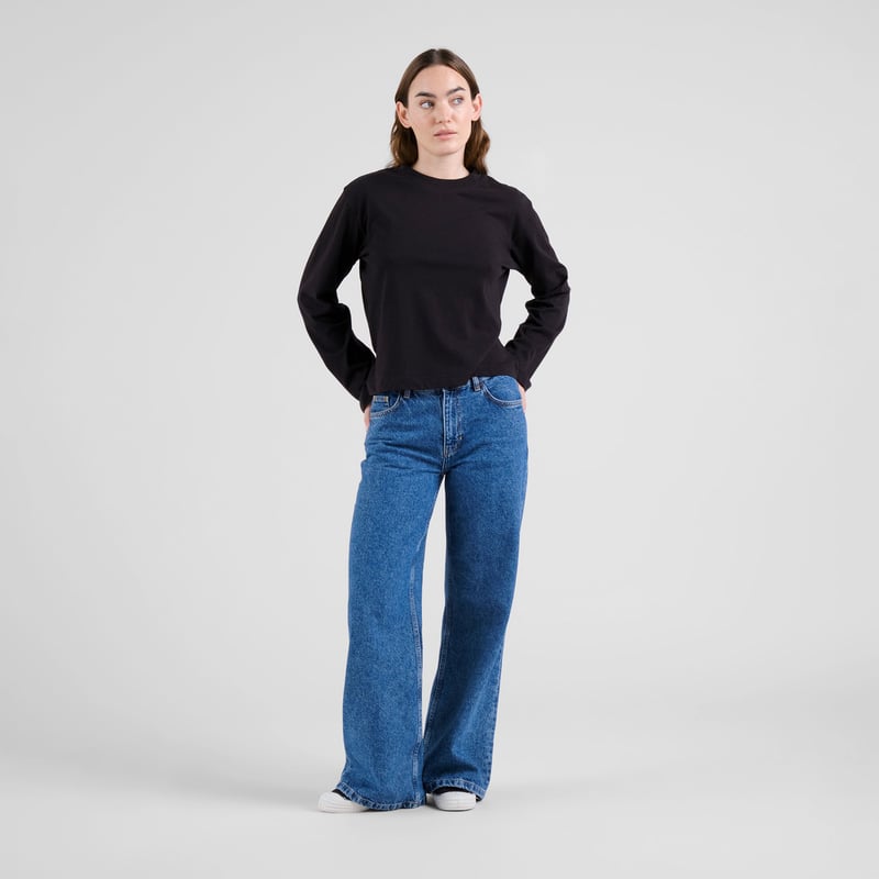 T-shirt Long Sleeve Vreta Black