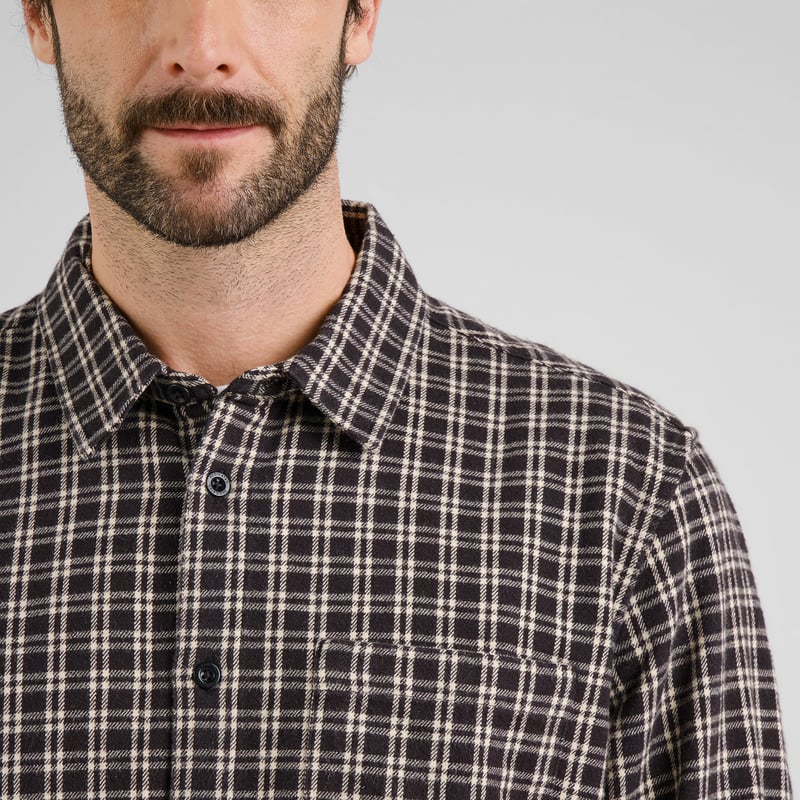 Shirt Rute Flannel Check Black
