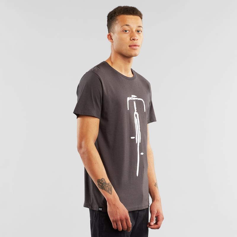 T-shirt Stockholm Bike Front Charcoal