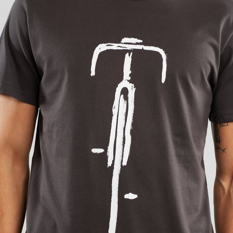 T-shirt Stockholm Bike Front Charcoal