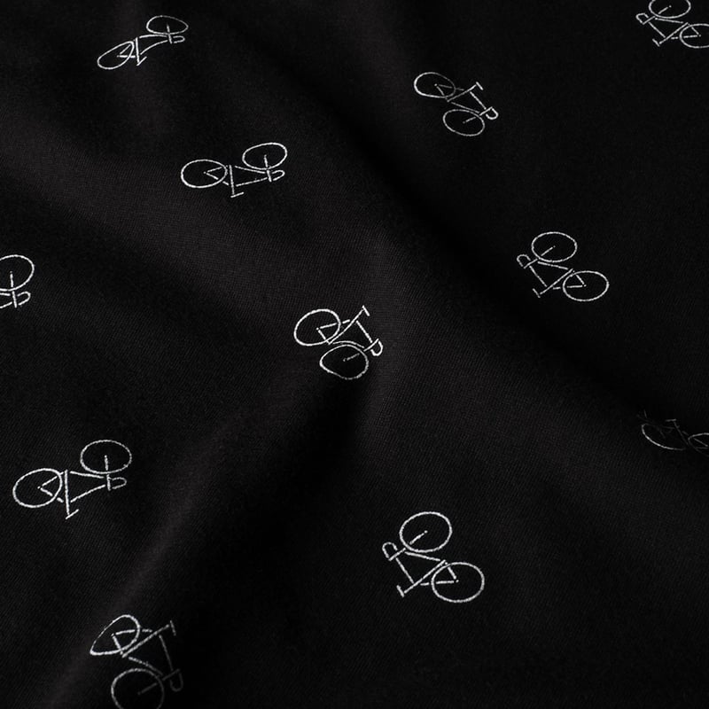 T-shirt Stockholm Bike Pattern Black