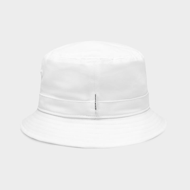 Bucket Hat Dedicated Logo White