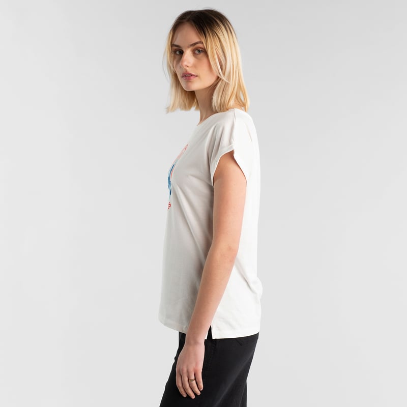 T-shirt Visby Happiness Off-White
