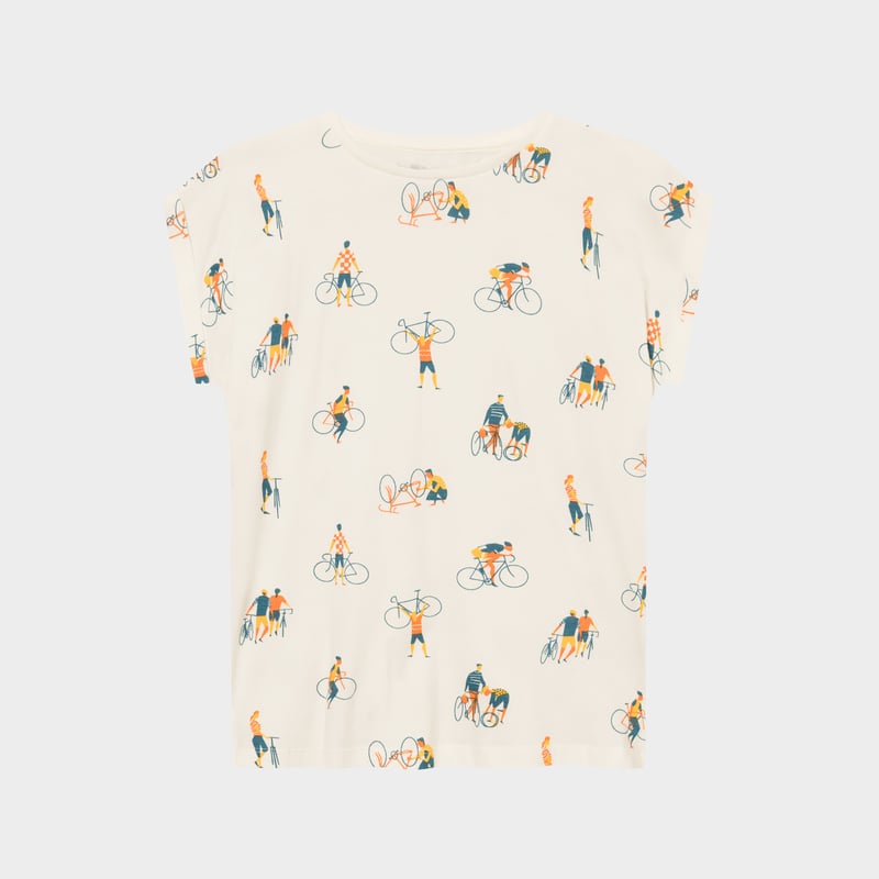 T-shirt Visby Bike People Off White