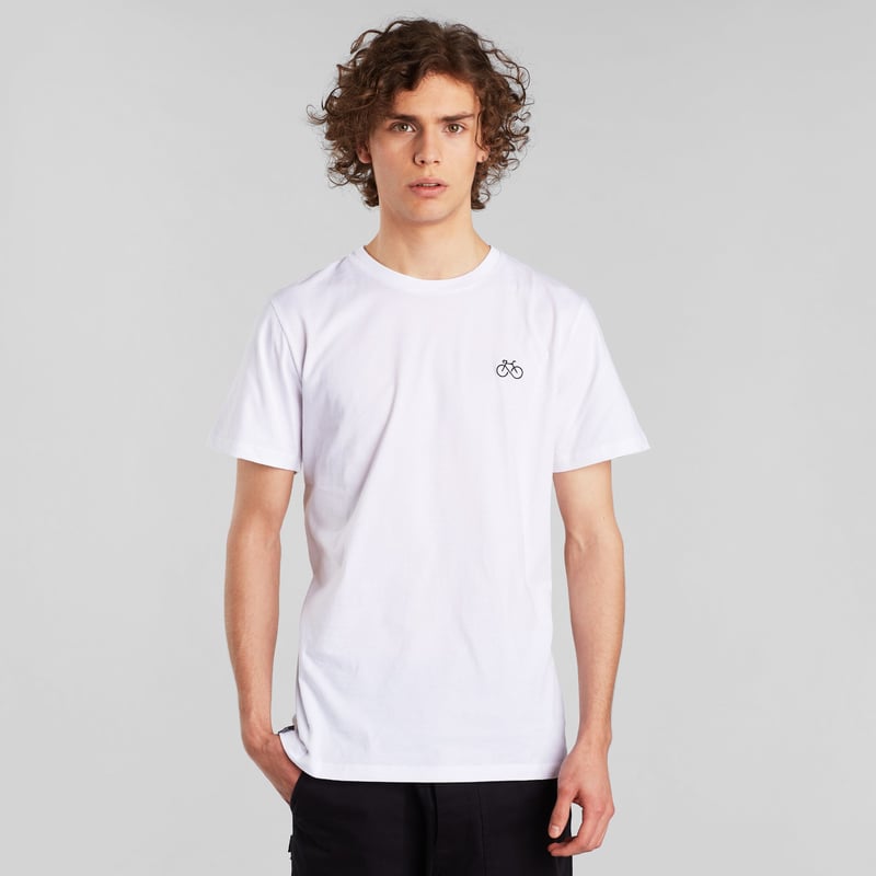T-shirt Stockholm Infinity Bike White
