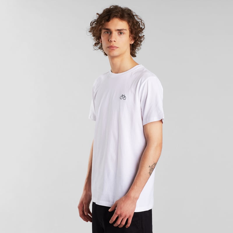 T-shirt Stockholm Infinity Bike White
