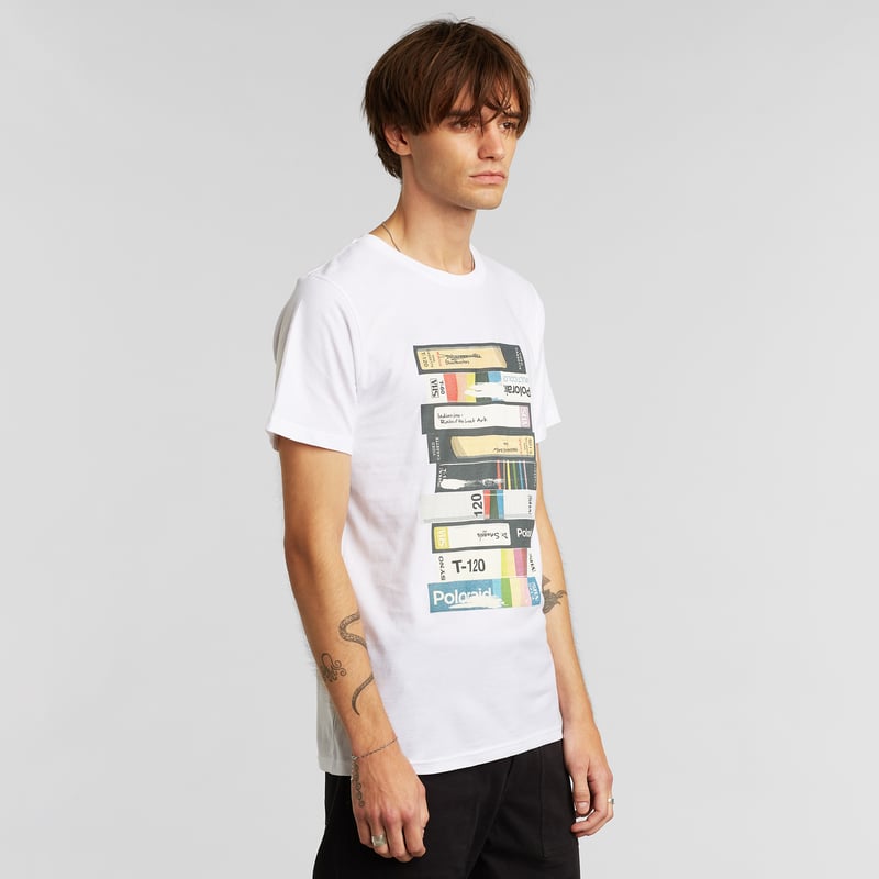 T-shirt Stockholm Video Retro White