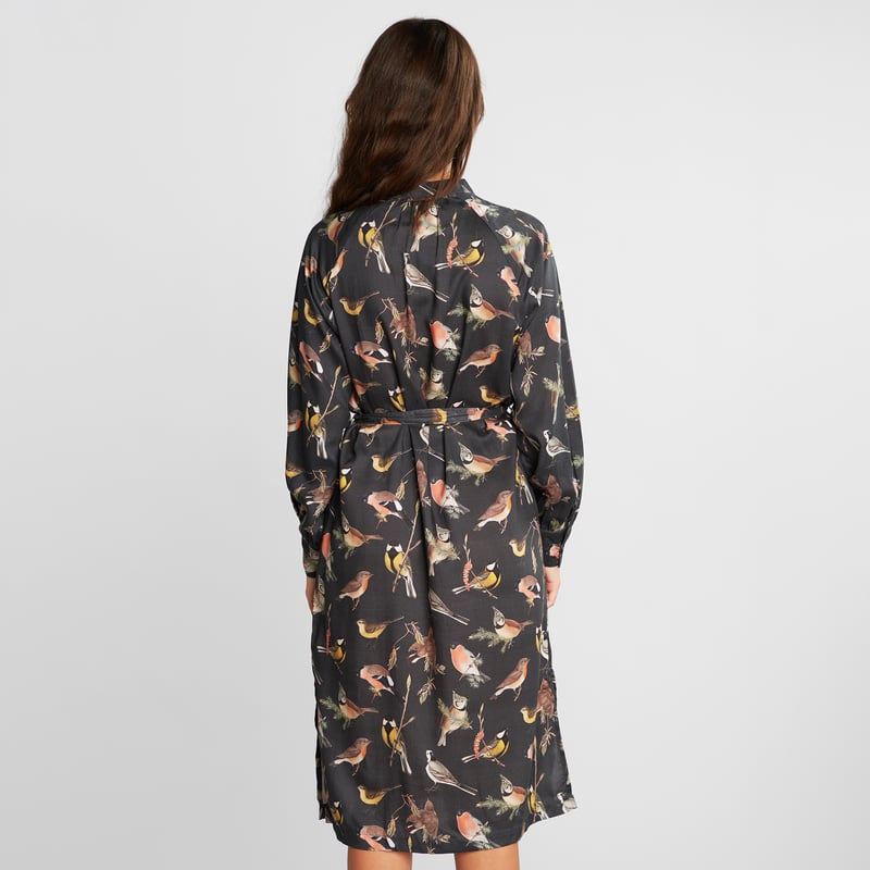 Dress Sunne Autumn Birds Black