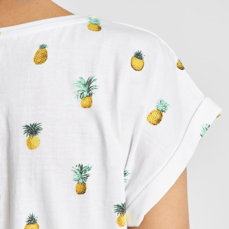 T-shirt Visby Pineapples White