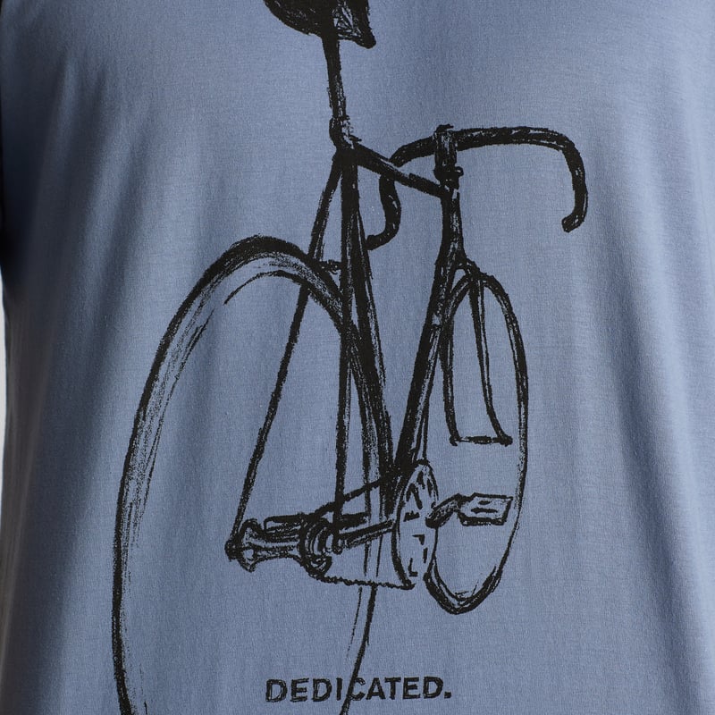 T-shirt Stockholm Pencil Bike Steel Blue