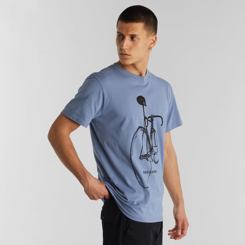 T-shirt Stockholm Pencil Bike Steel Blue