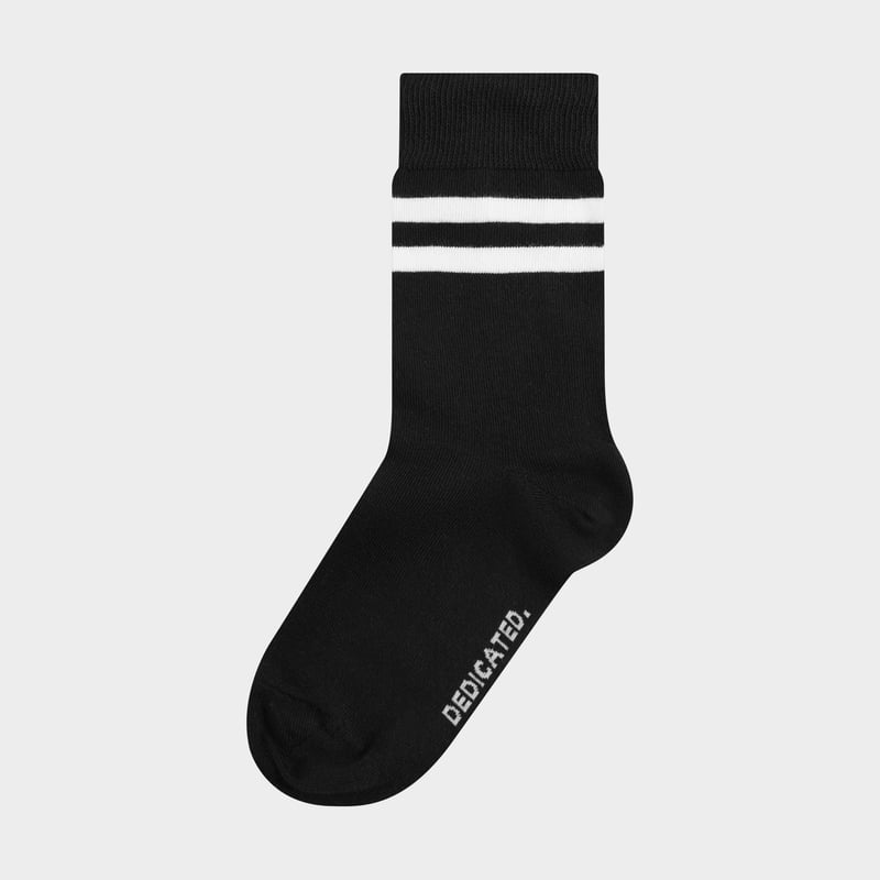 Socks Sigtuna Double Stripes Black