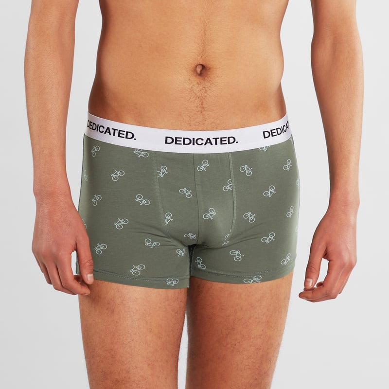 Boxer Briefs Kalix Bike Pattern Forest Green