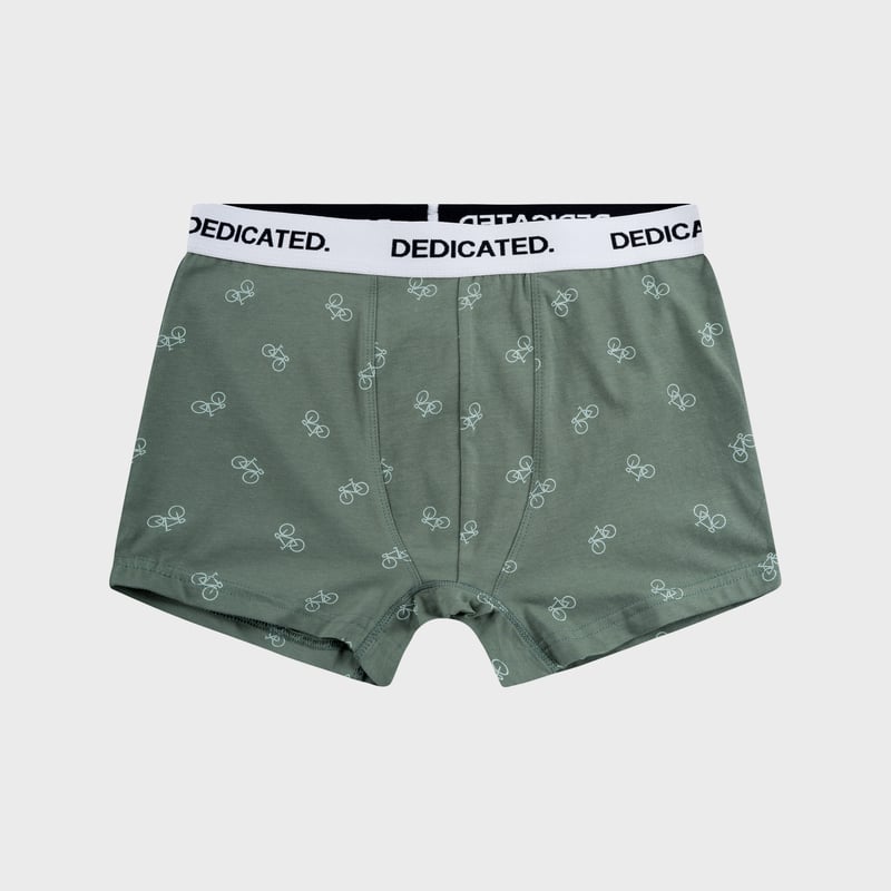 Boxer Briefs Kalix Bike Pattern Forest Green