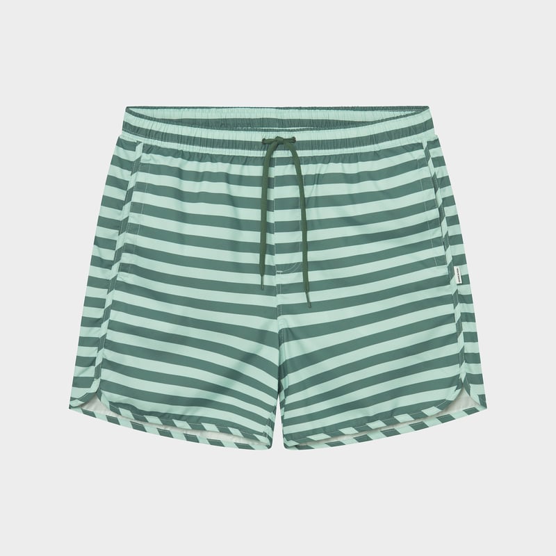 Swim Shorts Sandhamn Stripes Forest Green
