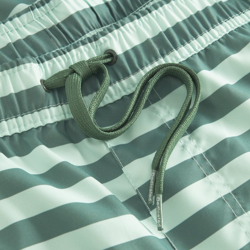 Swim Shorts Sandhamn Stripes Forest Green