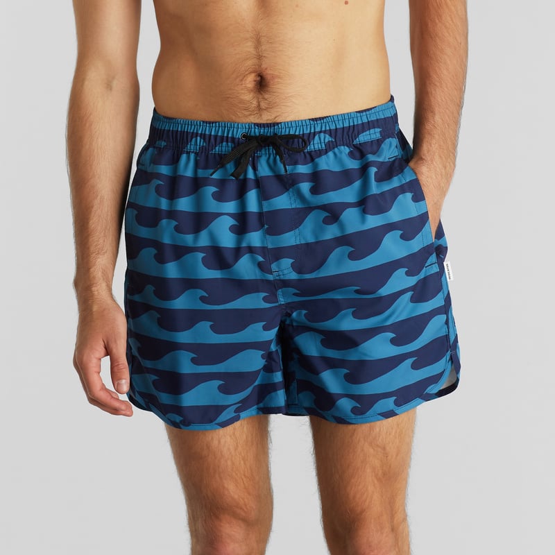 Swim Shorts Sandhamn Waves Blue