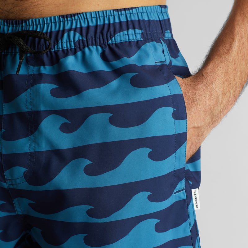 Swim Shorts Sandhamn Waves Blue