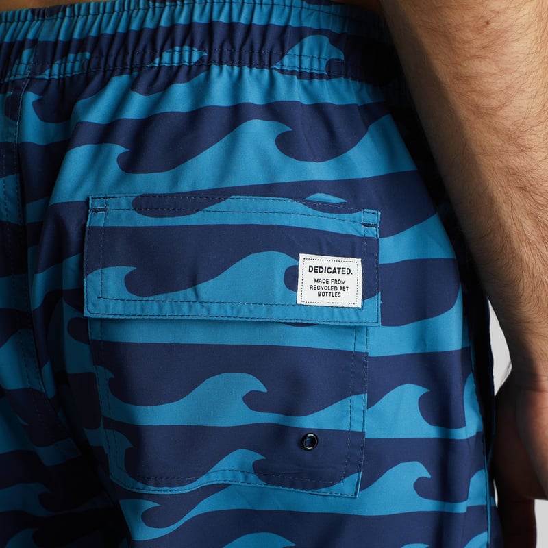 Swim Shorts Sandhamn Waves Blue