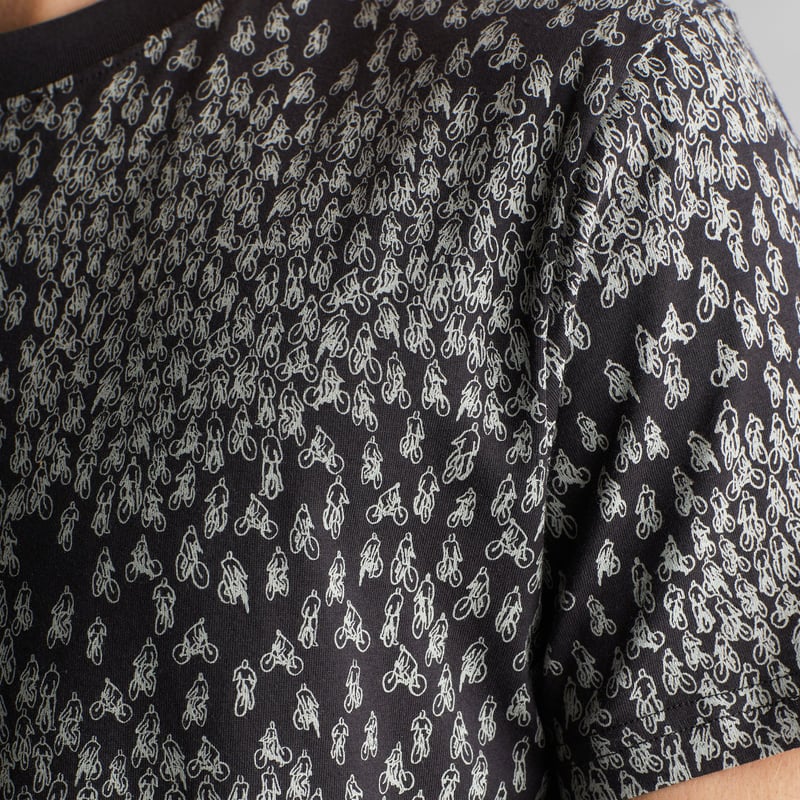 T-shirt Stockholm Bike Crowd Charcoal