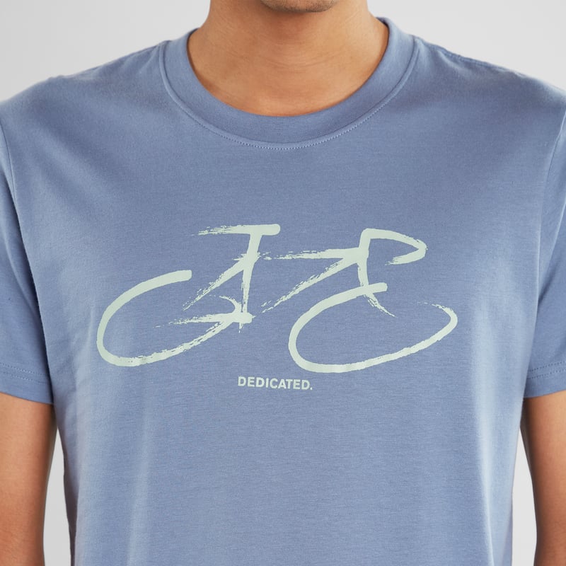 T-shirt Stockholm Marker Bike Steel Blue