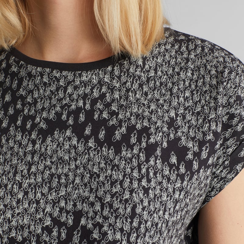 T-shirt Visby Bike Crowd Charcoal