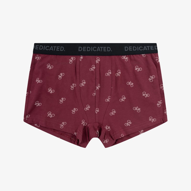 Boxer Briefs Kalix Bike Pattern Burgundy