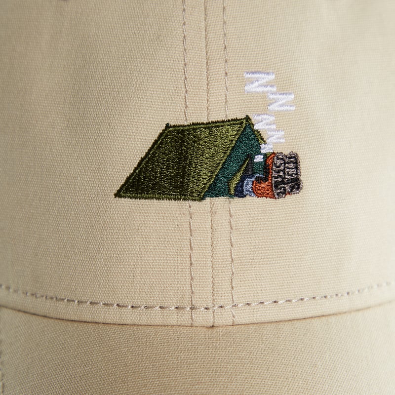 Sports Cap Tent EMB Khaki